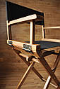 Стілець для візажиста, складаний, дерев'яний, стілець режисера, стілець для фото сесії, колір - горіх., фото 2