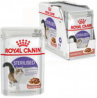 Влажный корм Royal Canin Sterilised Sauce для стерилизованных кошек до 7 лет соус 12шт по 85г