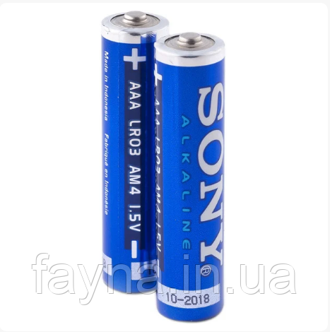 Батарейка лужна  алкалінова SONY LR 03 STAMINA PLUS (мізинчик)