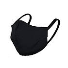 Маска захисна для обличчя багаторазова тканинна Silenta Чорна L-size, фото 3