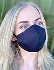 Маска для обличчя захисна багаторазова Silenta M/S, маска захісна, Black, фото 2