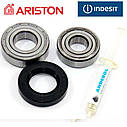 Підшипники для пральної машини Indesit, Ariston комплект (6204+6205+30*52*8.5/10.5) - запчастини для пральних машин, фото 2
