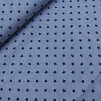 Тканина з дрібної графітової зірочкою на сірому тлі, ширина 160 см