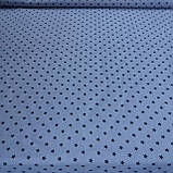 Тканина з дрібної графітової зірочкою на сірому тлі, ширина 160 см, фото 2