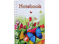 Блокнот пруж. A6 48арк. кліт. карт. подв. пруж. №15220/Тетрада/(16)(320)