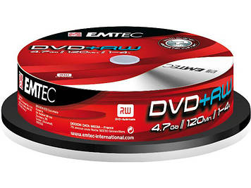 DVD-RW Emtec 4х 4.7Gb штир(10)