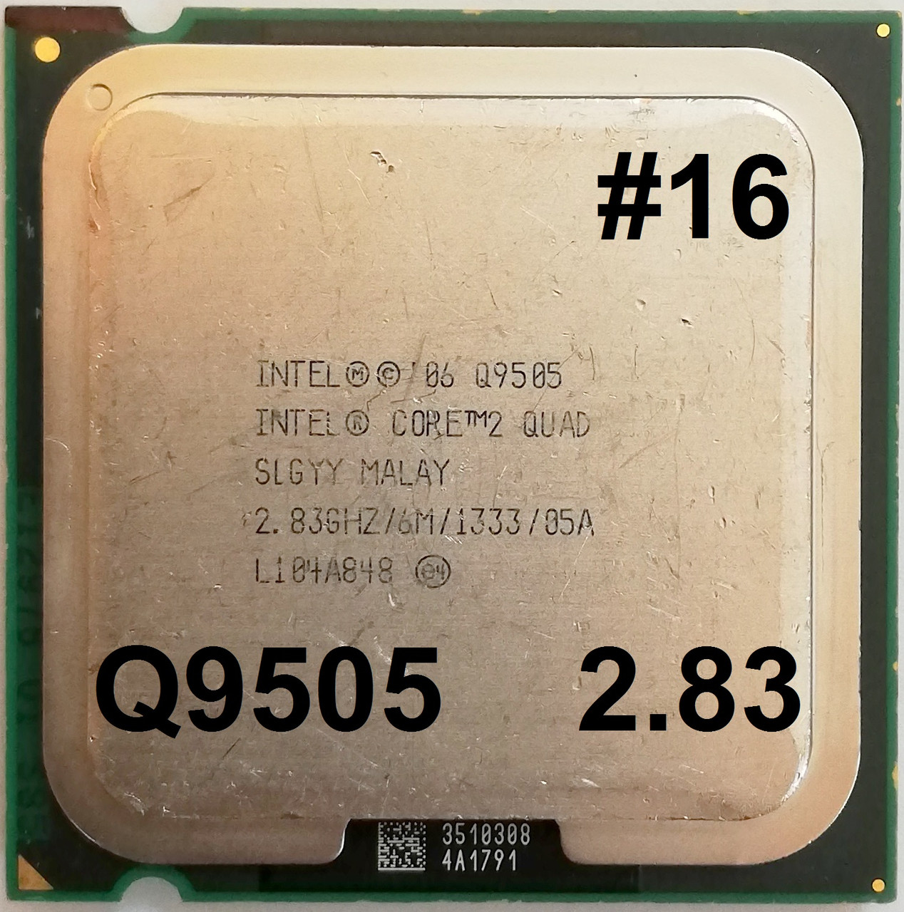 Процесор ЛОТ #16 Intel Core 2 Quad Q9505 R0 SLGYY 2.83 GHz 6M Cache 1333 MHz FSB Socket 775 Б/У, фото 1