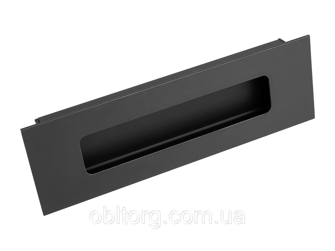 Ручка меблева врізна Virno Style 412/160 чорний, фото 1