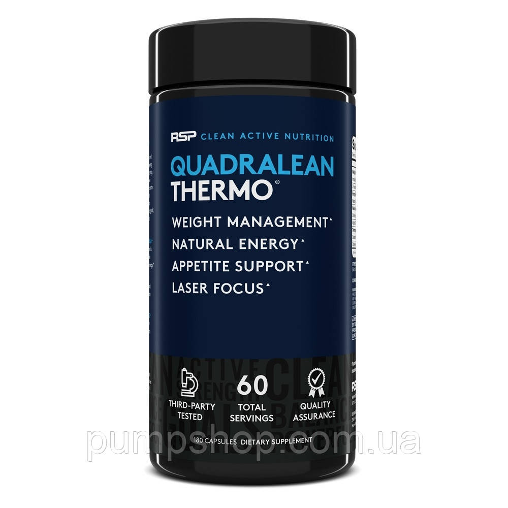 Жироспалювач RSP Nutrition Quadralean Thermogenic 180 капс. (60 порц.)