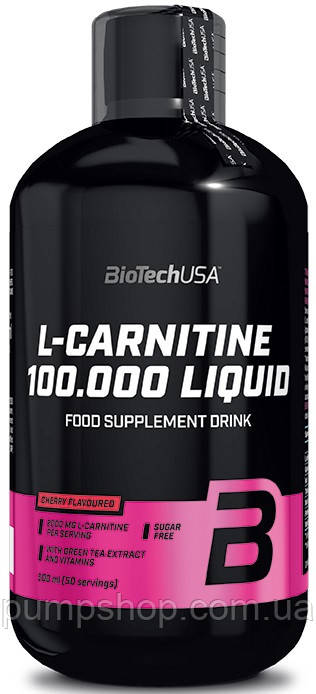 Л-карнітин BioTech USA L-Carnitine 100 000 Liquid 500 мл