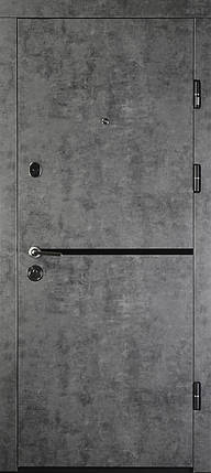 Двері вхідні Міністерство дверей ПК-209 Еліт мармур темний 860*2050права, фото 2