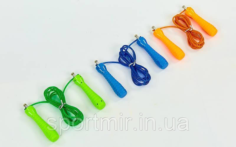 Скакалка швидкісна Кросфіт зі сталевим тросом FI-4384 (l-2,7м, d-4,8 мм), фото 1