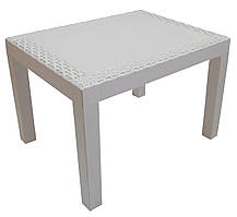 Столик для шезлонга Jack пластик Білий 59 * 46 * 40 (ОСТ-ФРАН ТМ)