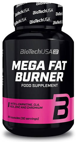 Жіросжігателя BioTech - Mega Fat Burner 90 капсул, фото 2