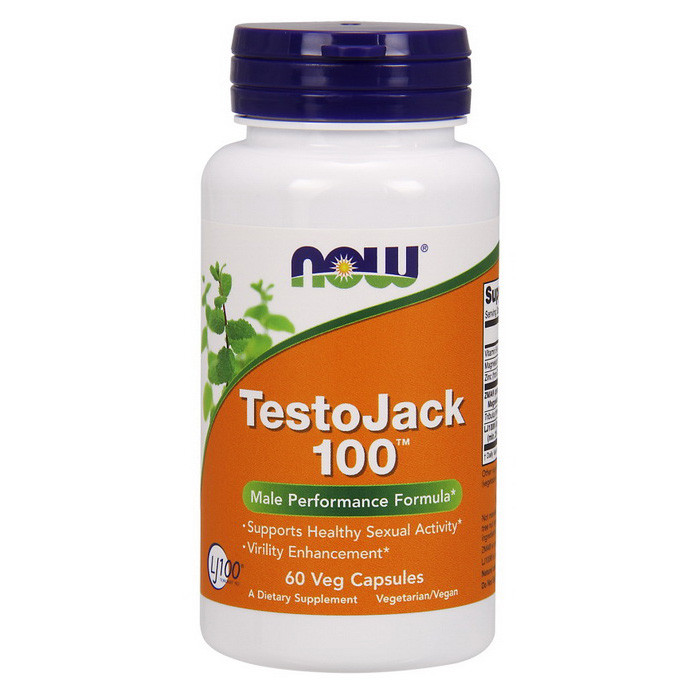 Екстракт еврікоми длиннолистой NOW Testo Jack 100 60 veg caps Комплекс для підвищення тестостерону