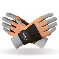 Рукавички для фітнесу MAD MAX Fitness MFG 444, Brown - M