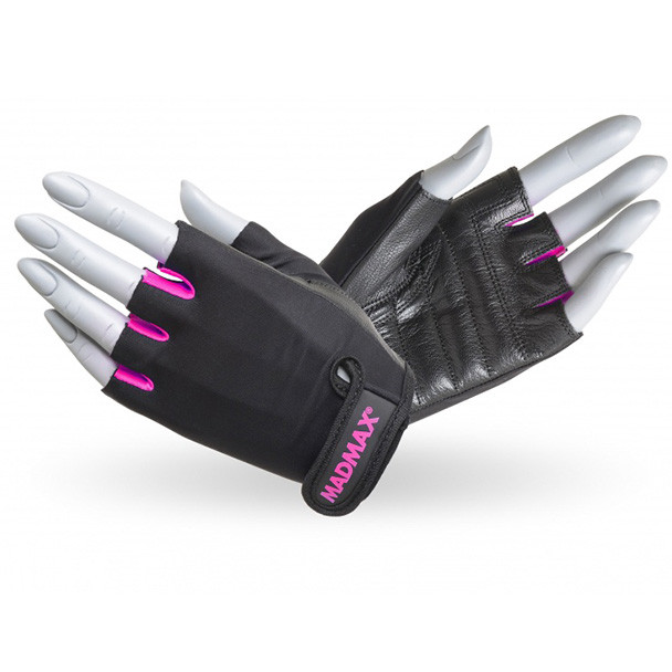 Рукавички для фітнесу MAD MAX Rainbow MFG 251, Black/Pink S CN3456-2 SP