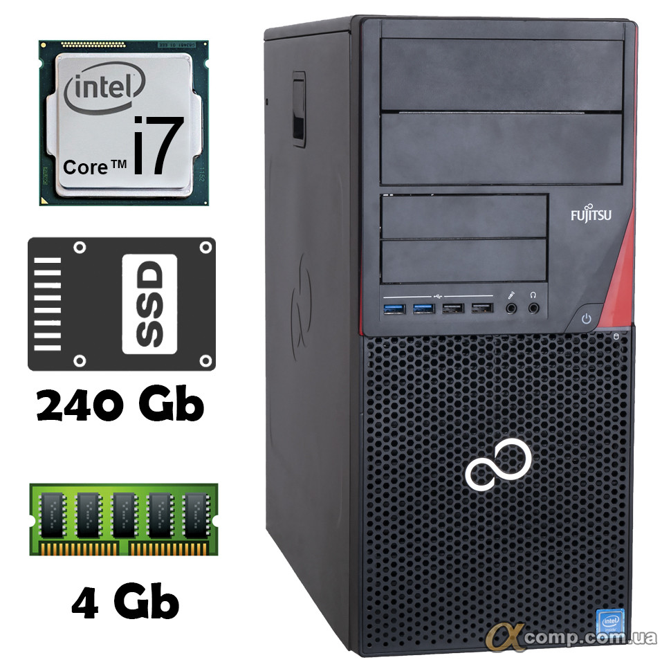 Комп'ютер Fujitsu P720 (i7-4770 • 4Gb • ssd 240Gb)