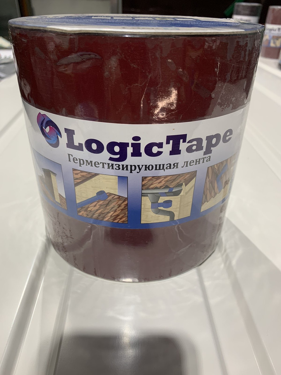 Бутилкаучуковая лента Logic Tape 150 мм х 3 м Коричневая - фото 9 - id-p1127797762