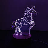 3D-світильник з пультом і акумулятором 3D Lamp Єдиноріг 2 (LP-17848), фото 11