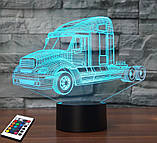 3D-світильник з пультом і акумулятором 3D Lamp Вантажівка (LP-17773), фото 10
