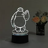 3D-світильник з пультом і акумулятором 3D Lamp core (LP-17670), фото 10