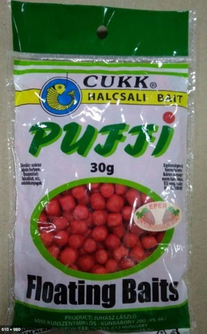 Повітряне тісто CUKK Puffi mini 3-6mm 30гр Полуниця, фото 1