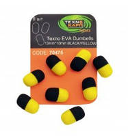 Кульки Technocarp EVA Dumbells 13mm*10mm black/yellow уп/8шт