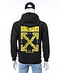 Худі осінь-зима чорне з жовтим OFF-WHITE No5 Т-2 BLK XL (Р) 20-575-203, фото 8