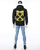 Худі осінь-зима чорне з жовтим OFF-WHITE No5 Т-2 BLK XL (Р) 20-575-203, фото 9