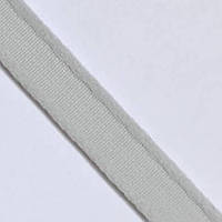 Тунельна стрічка щільна, ширина 1 см, колір сірий світлий (Туреччина)