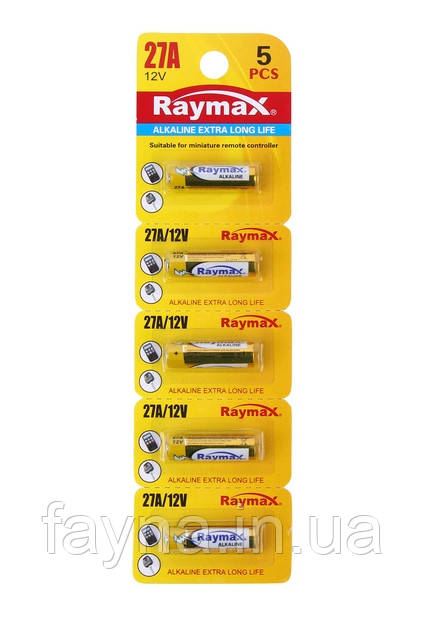Алкалінова (лужна) батарейка Raymax 27A 12V