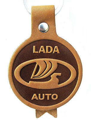 Автобрелок з шкіри Lada Лада новий лого брелок для ключів