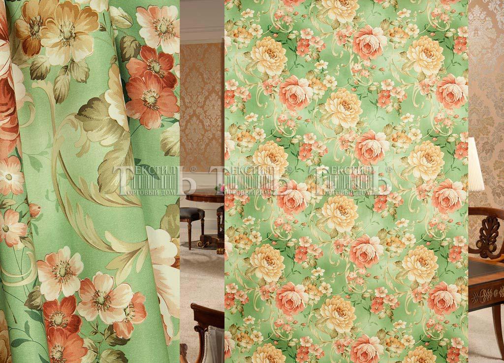 Штори віск.бавовна Міраж Зелений (Димаут)