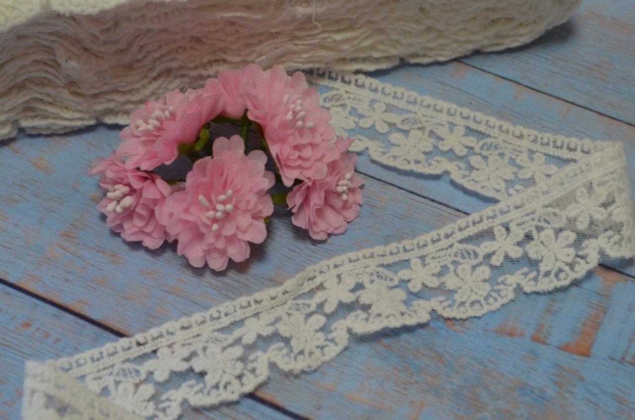 Мереживо вишивка на сітці 3 см, фото 1