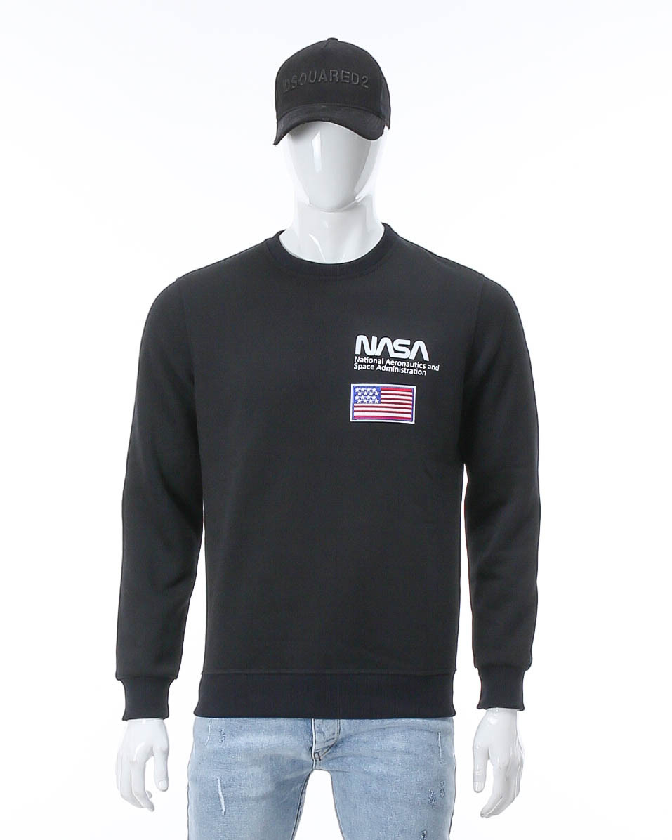 Світшот осінь-зима т синій NASA №3 патч DBLU M(Р) 20-519-003