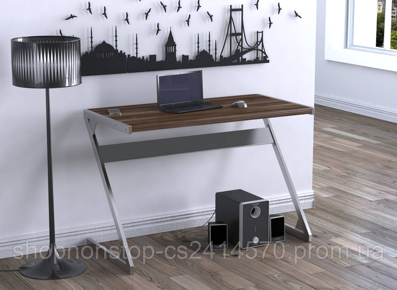 Стіл письмовий прямокутний лофт Z-110 Loft design Горіх Модена