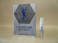 Yves Saint Laurent - L'Homme Libre (2011)- Туалетная вода 1,5 мл (пробник)- Редкий аромат, снят с производства