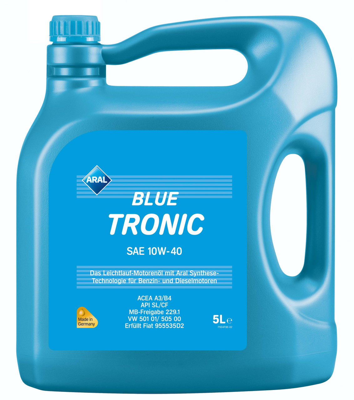 Моторна олива ARAL Blue Tronic 10w40 5л SL/CF, A3/B4, VW 505