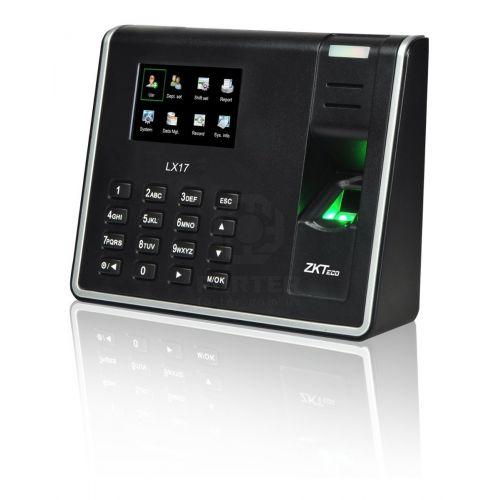 Автономний термінал обліку робочого часу по відбитку пальця ZKTeco LX17