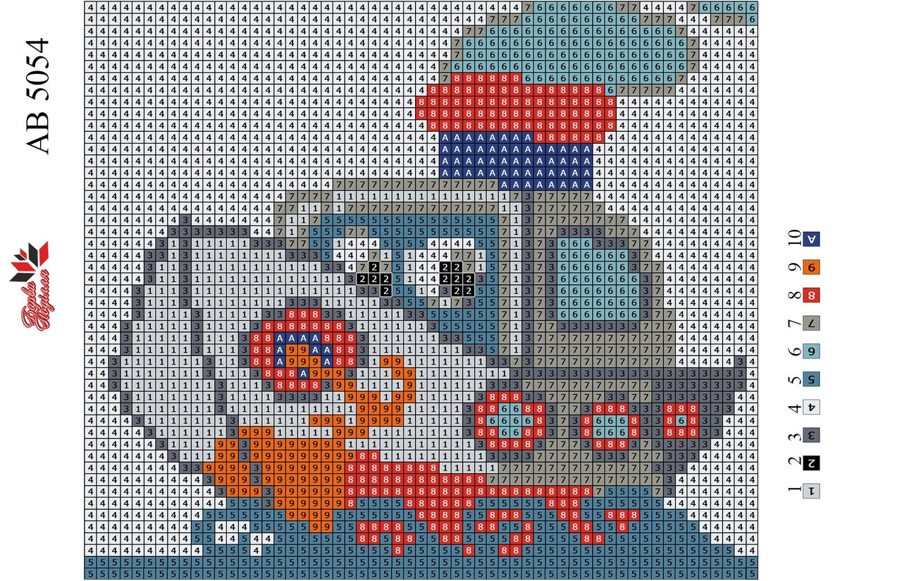 Алмазна вишивка АВ 5054 (повна зашивання)