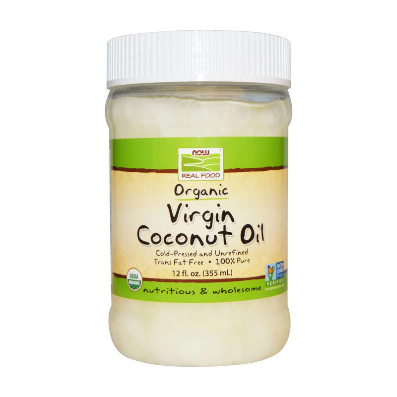 Кокосове масло NOW Coconut Oil Virgin organic 355 ml natural