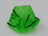 Захисна маска для обличчя 1 шт. одноразова 3-шарова з матеріалу спанбонд колір — зелений, фото 2