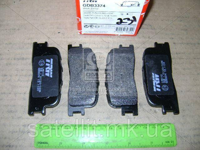 Колодки торм. GDB3374 (пр-во TRW), GDB3374