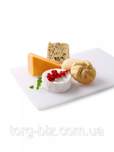 Дошка обробна біла HACCP HENDI 450х300х12.7 мм для хліба та молочних продуктів, фото 1