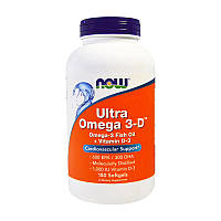 Ультра омега-3 NOW Ultra Omega 3-D 180 softgels жирные кислоты