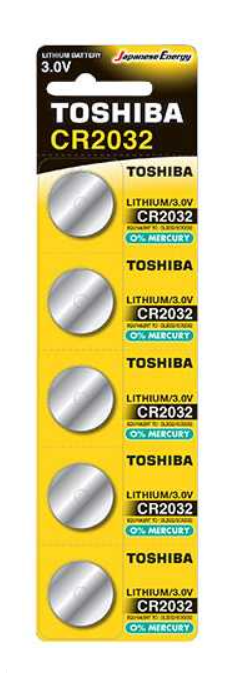 Літієва батарейка-таблетка від Toshiba CR2032 3V