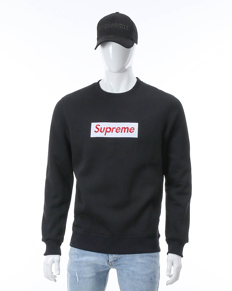 Світшот осінь-зима т синій SUPREME з білим патчем DBLU M (Р) 20-542-003