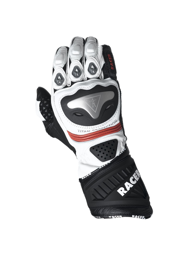 Мотоперчатки Racer Sicuro (білі), фото 1