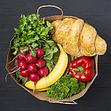 Паперовий крафт пакет з ручками 260*150*350 мм бурий пакет з крафт-паперу з крученими ручками, упаковка 600 шт, фото 4